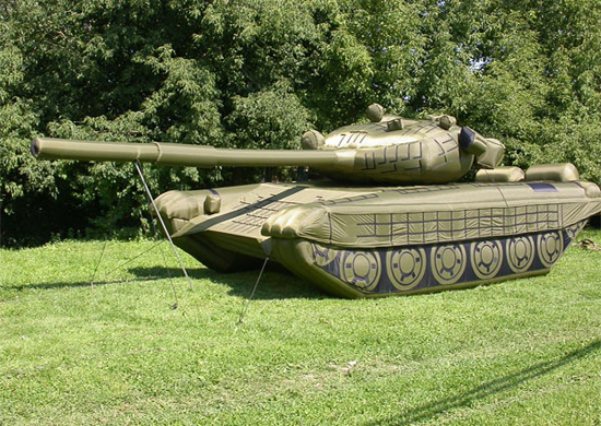 Rusya'nın yeni silahı 'şişme tank' 3