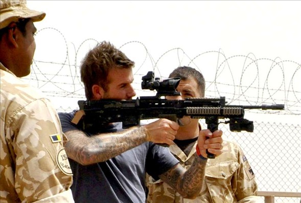 Beckham savaş bölgesinde 1