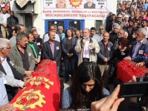 Patlamada Ölen Mak, Gür ve Güray'ın Cenazeleri Tunceli'de Toprağa Verildi