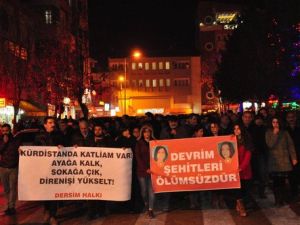 Tunceli'de Sokağa Çıkma Yasağı Protestosu