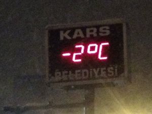 Kars'ta Kar Yağışı
