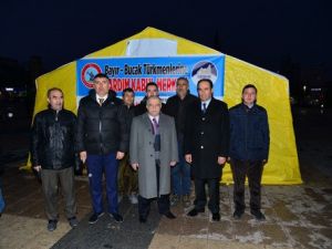 Vali Şentürk: Bayır-Bucak Türkmenleri İçin Vatandaş Sırtındaki Montu Veriyor