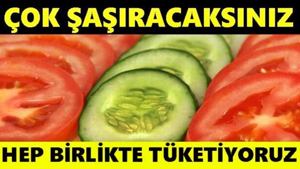 Domates ve Salatalık Birlikte yenilmemeli eğer yenilirse öyle bir zararı var ki...