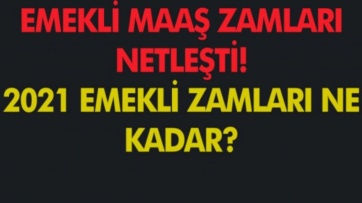2021 Emekli maaşlarına yapılacak zamda detaylar belli oldu rakamlar geldi