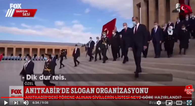 Anıtkabir'de Erdoğan için yine slogan atıldı