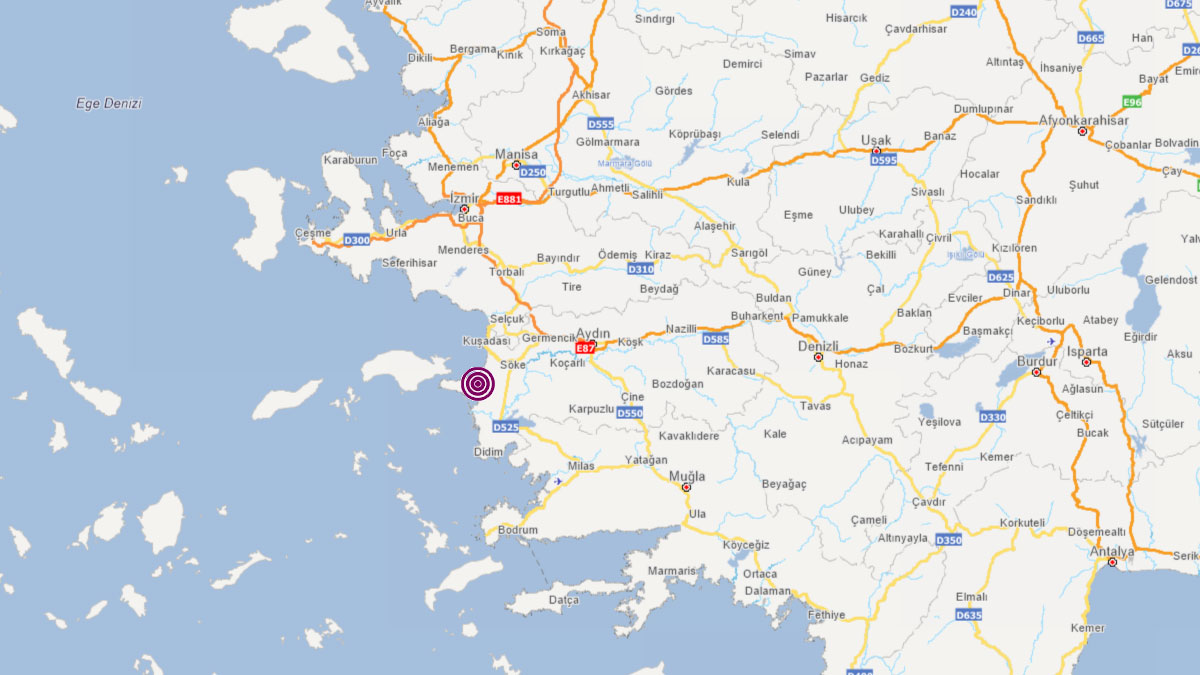 Aydın'ın Kuşadası ilçesinde deprem