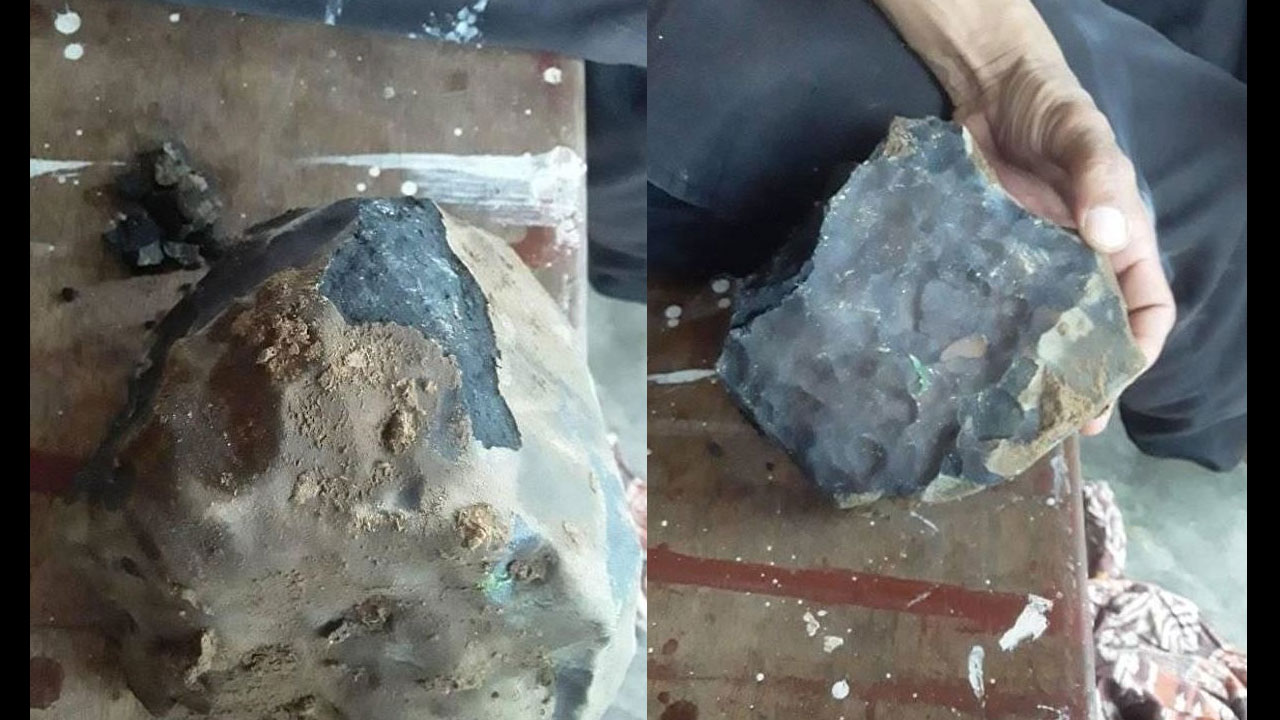 Başına yağan taş sayesinde köşeyi döndü