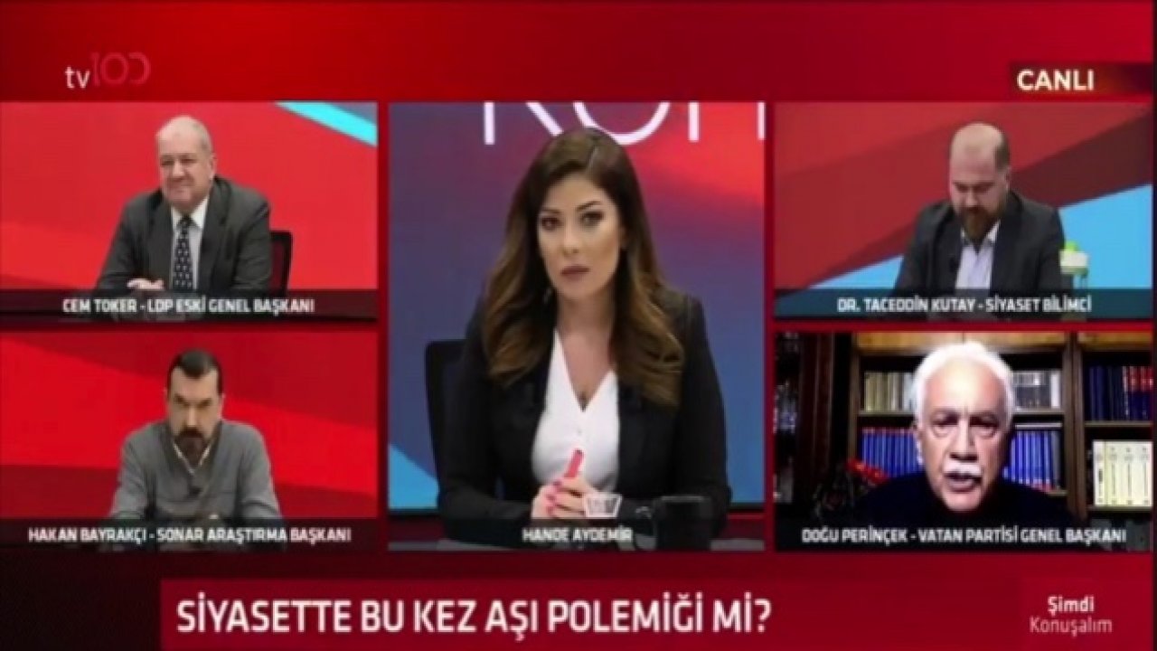 Doğu Perinçek ve Cem Toker arasında canlı yayında kavga çıktı