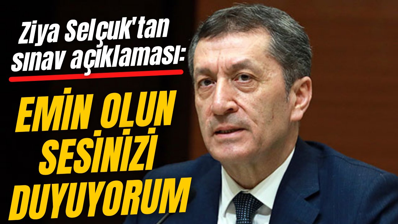 Ziya Selçuk öğrencilere seslendi: "Hazırlıklar tamam!"