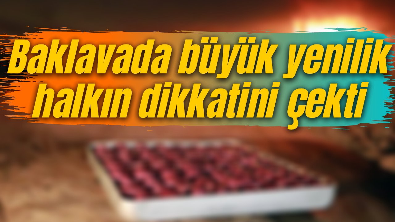 Böyle bir baklavayı ömrünüzde kesinlikle görmediniz, taleplere yetişilemiyor