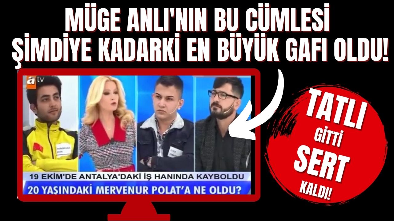 Müge Anlı'nın canlı yayında yaptığı büyük gaf kendi ekibi tarafından bile tepki çekti, özür diledi