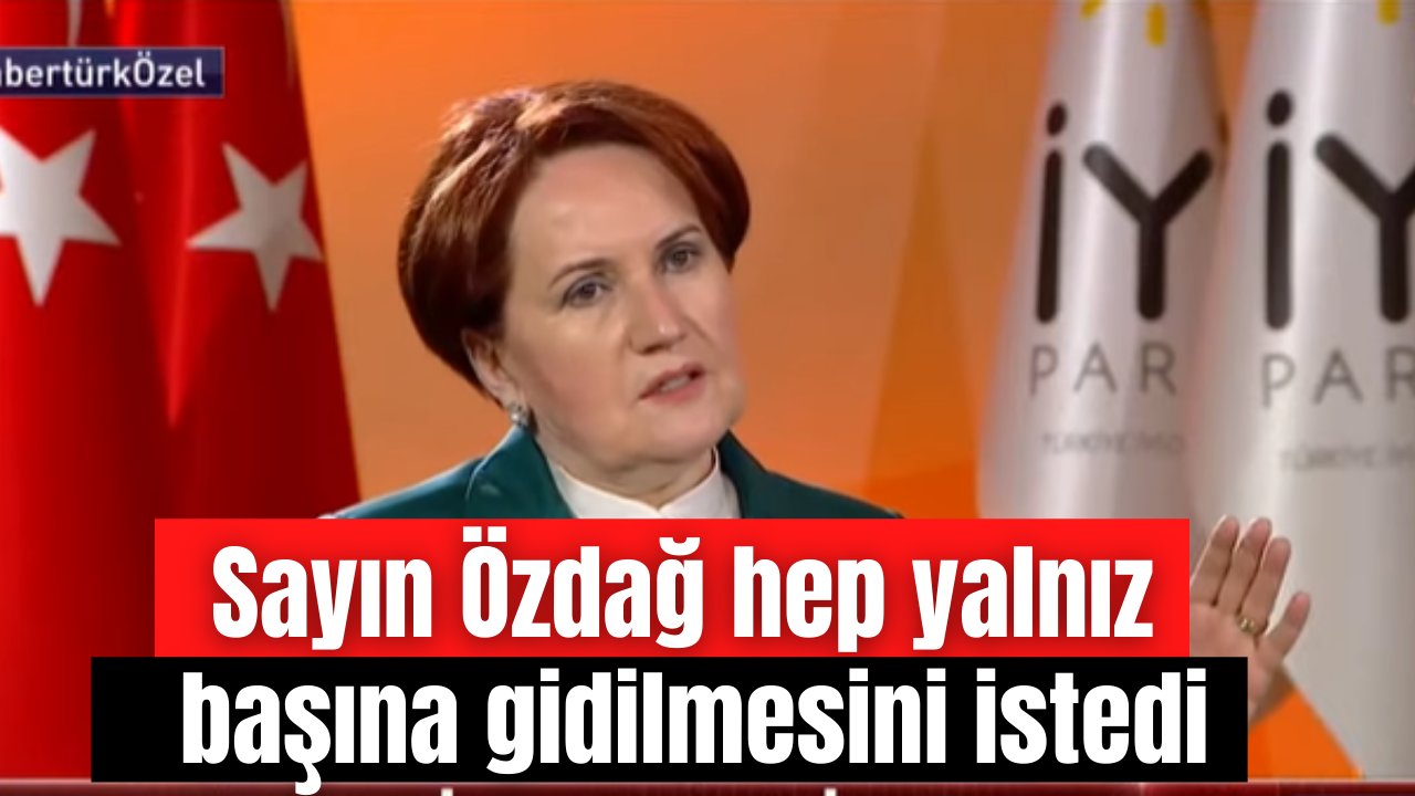 Meral Akşener Ümit Özdağ'ın istifa sonrası konuştu
