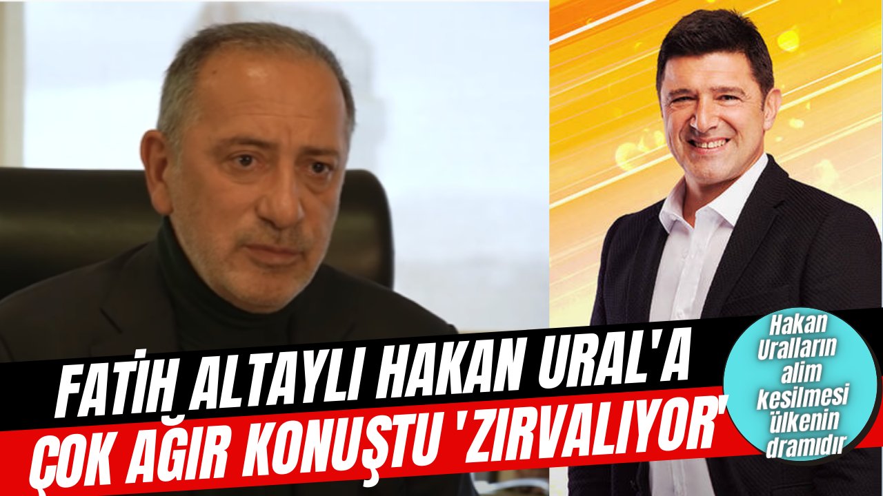 Fatih Altaylı, Hakan Ural'ı konuştuğuna konuşacağına bin pişman etti, "Zır ötesi cahil"