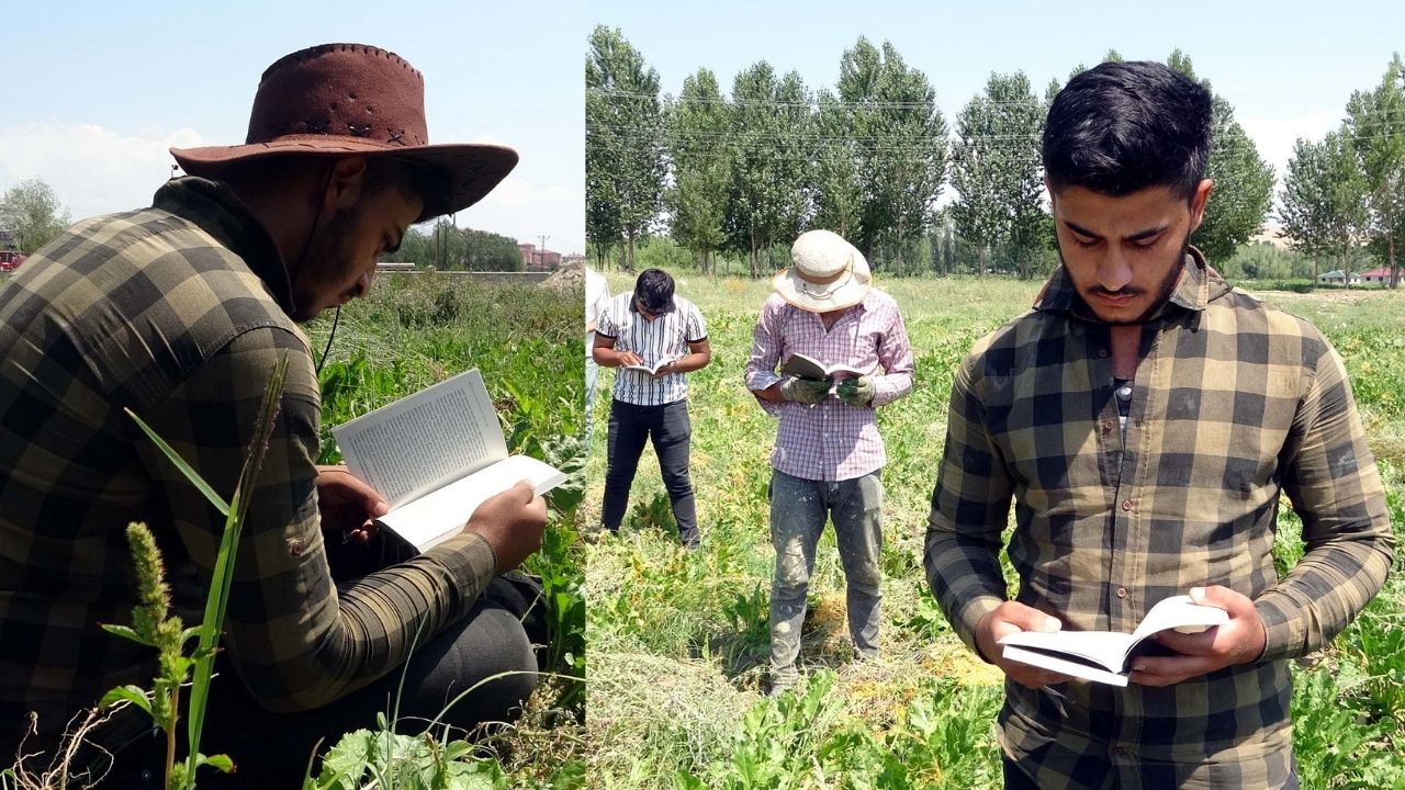 18 Yaşındaki Yusuf'un tarlaya vurduğu çapada saklı hayalleri gerçek oldu, yazdığı kitabı ona hediye etti