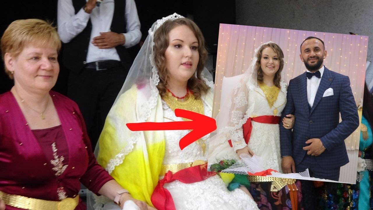 Çekyalı Barbora Hakkarili Ferdi ile dünya evine girdi, düğünde halay çekmeyi de ihmal etmedi!