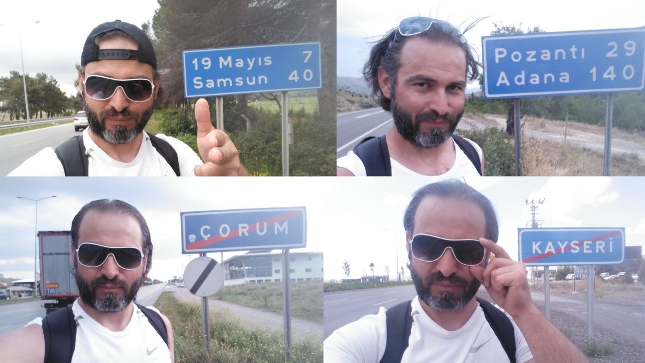 Pandemide tiyatrosu kapanınca sırt çantasını alıp yollara düştü yürüyerek 76 şehir gezdi