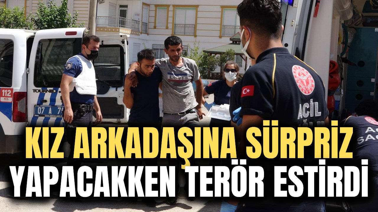 Kız arkadaşına sürpriz yapmak istedi! Mutlu başlangıç kötü sonla bitti