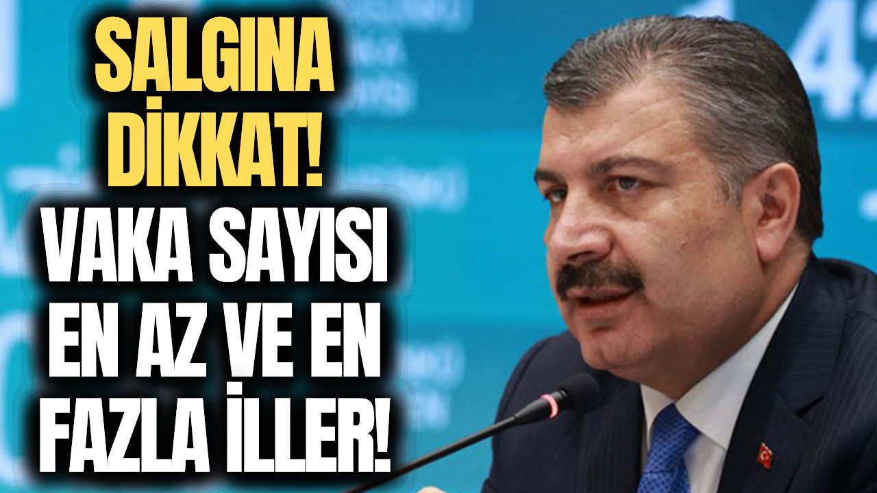 Sağlık Bakanı Fahrettin Koca haftalık vaka tablosunu açıkladı! O illerde vaka çok yüksek...