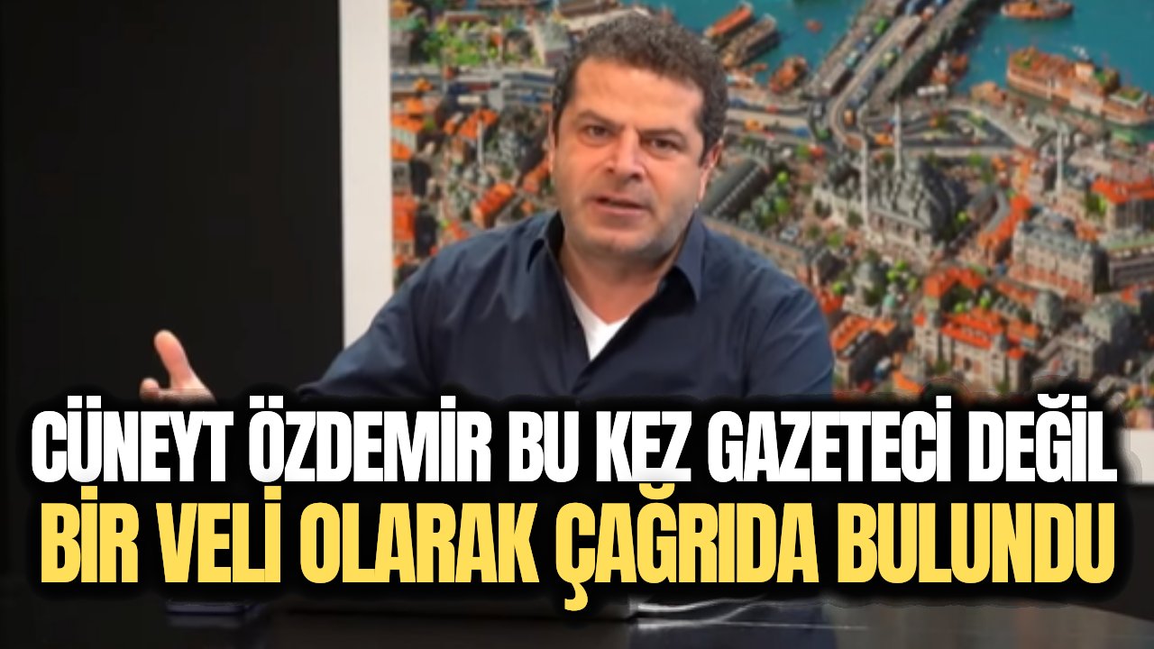 Şahan Gökbakar'dan sonra bu kez gazeteci Cüneyt Özdemir, öğrenci velisi olarak çağrıda bulundu!