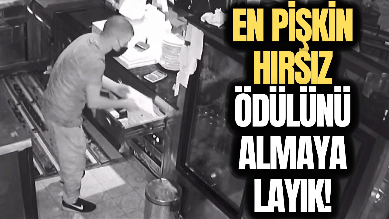 Böyle pişkin bir hırsız görülmedi! Önce kasayı boşalttı sonra keyif yaptı