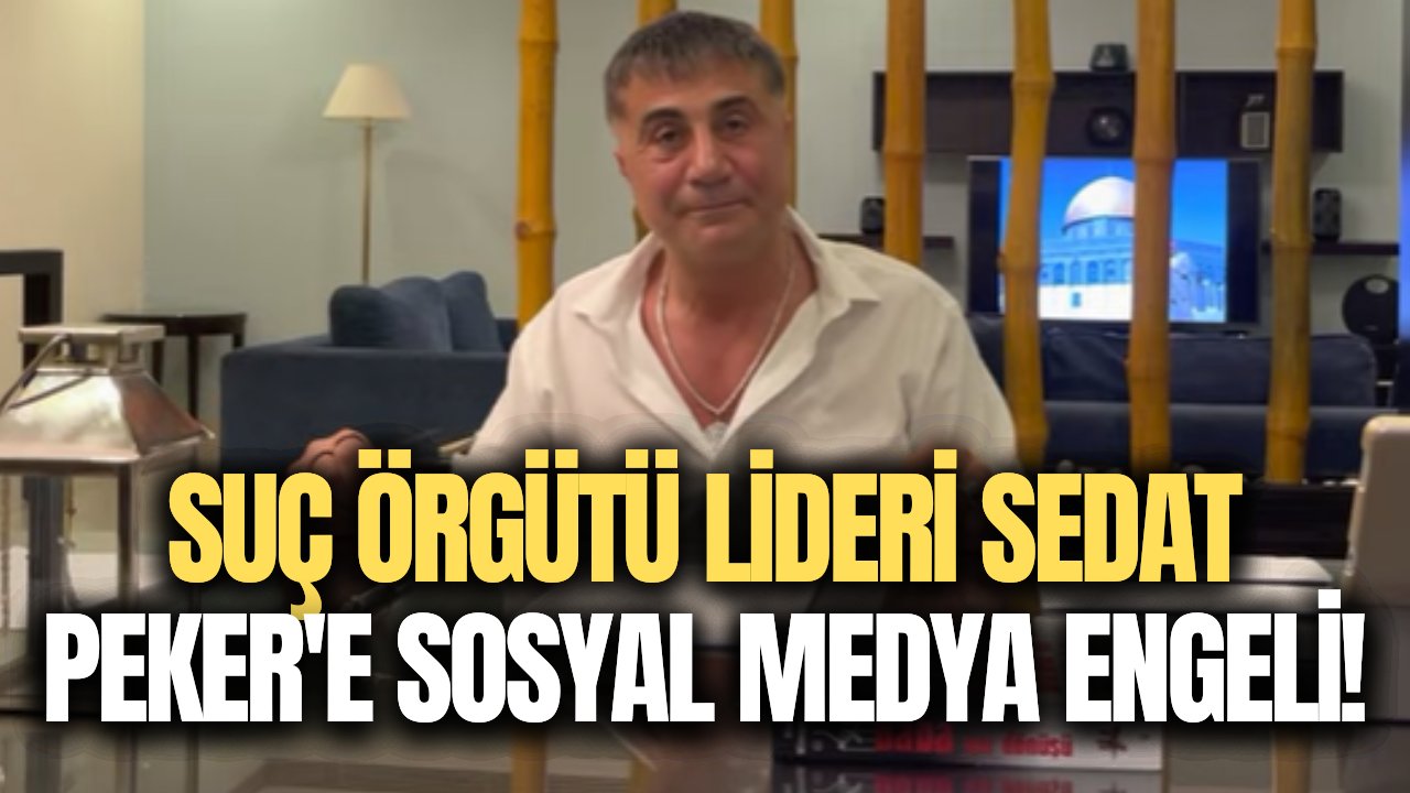 Organize suç örgütü lideri Sedat Peker'in sosyal medya hesabı kapatıldı!