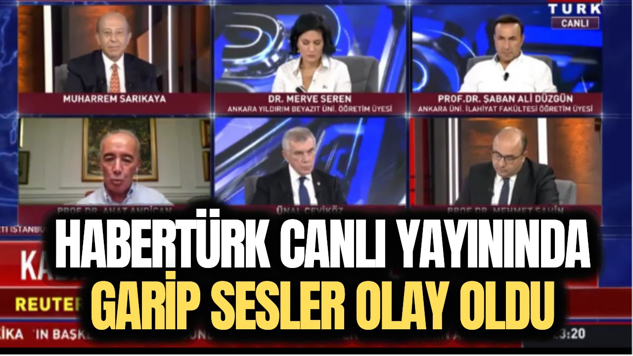 İzleyenler şok oldu! Habertürk canlı yayınında bir "gaz çıkarma" krizi daha