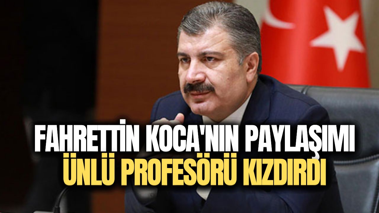Fahrettin Koca'ya ünlü doktordan tepki! "Gerçeği yansıtmayan bu mesajınızı kaldırın"