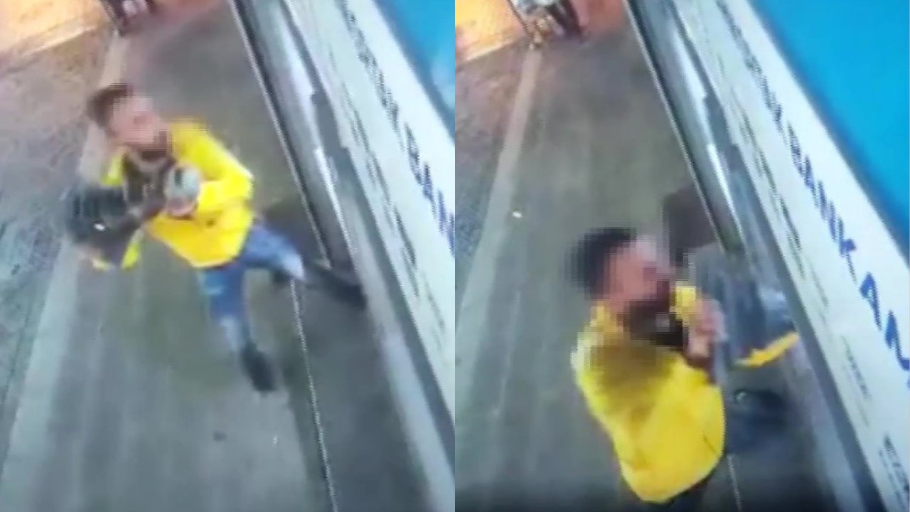 Gözü dönen vatandaş bankayı kredi vermediğine bin pişman etti!