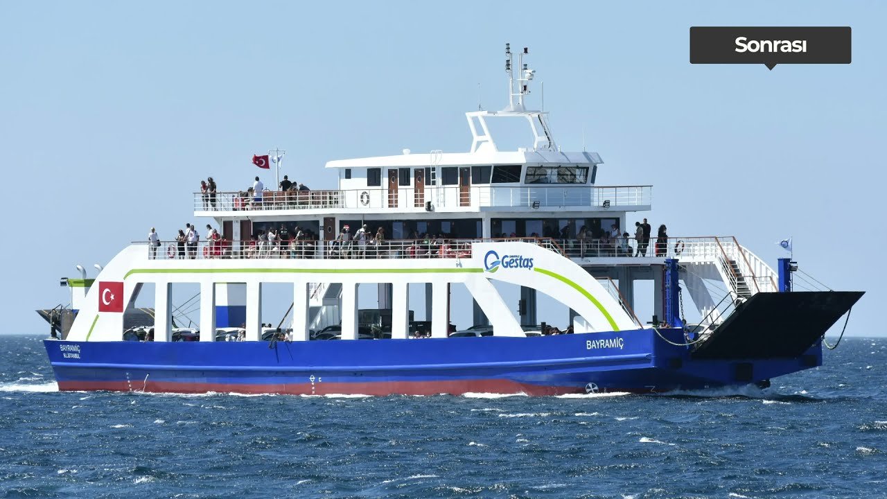 Çanakkale'de bazı feribot seferleri iptal edildi