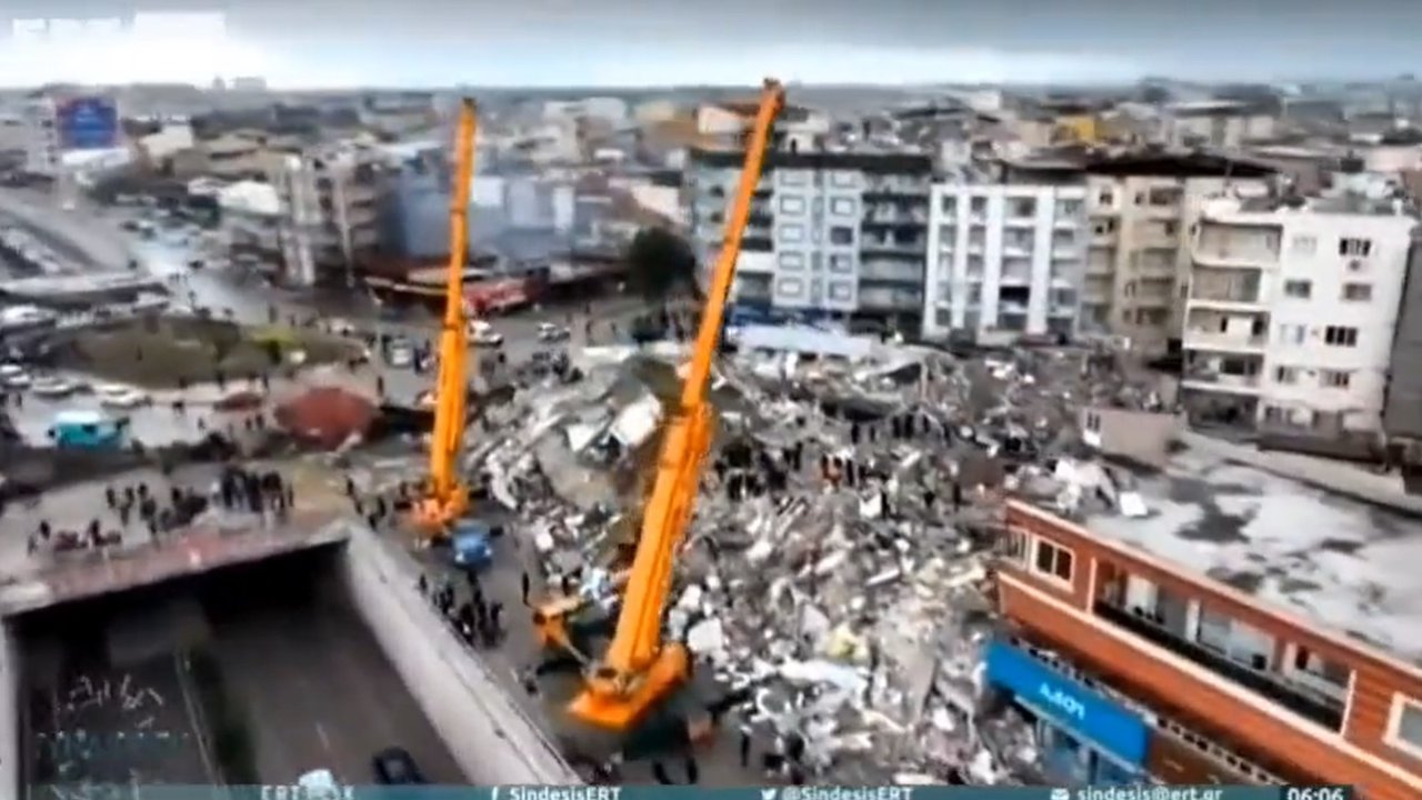Yunan devlet televizyonundan deprem videosu: Ben seni sevdiğimi dünyalara bildirdim