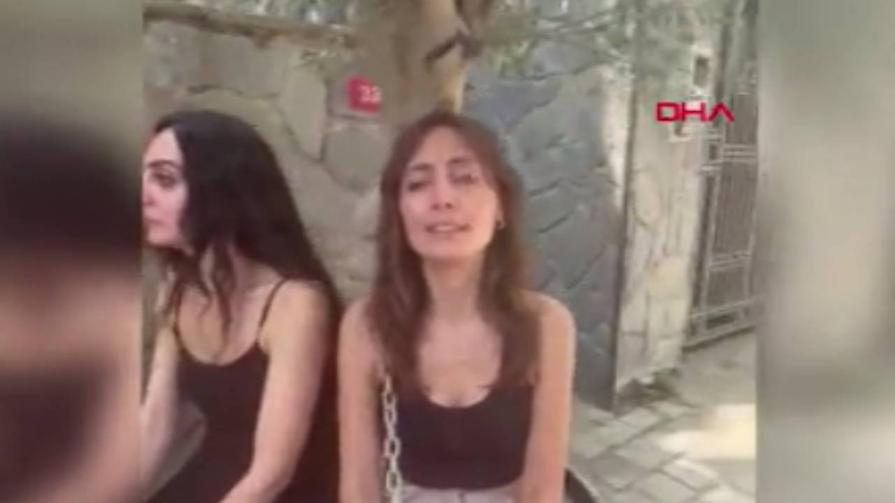 Sarıyer'de zeytin ağaçları yüzünden gerginlik: Kendini zeytin ağacına zincirledi