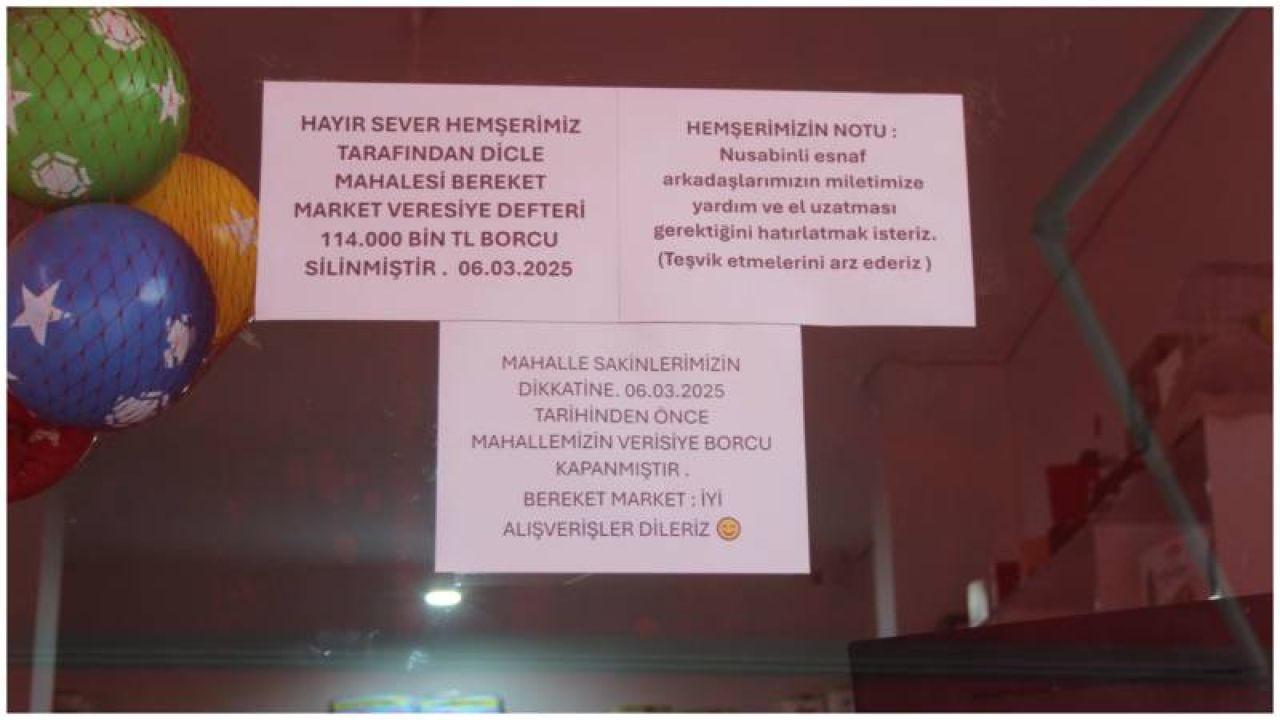 Marketin veresiye borçlarını ödeyen gizli kahraman ortaya çıktı
