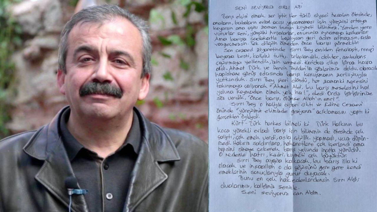 Ertuğrul Özkök, Sinan Çetin'in evindeki geceye dair 15 yıl sonra Sırrı Süreyya'dan bir mektup aldı