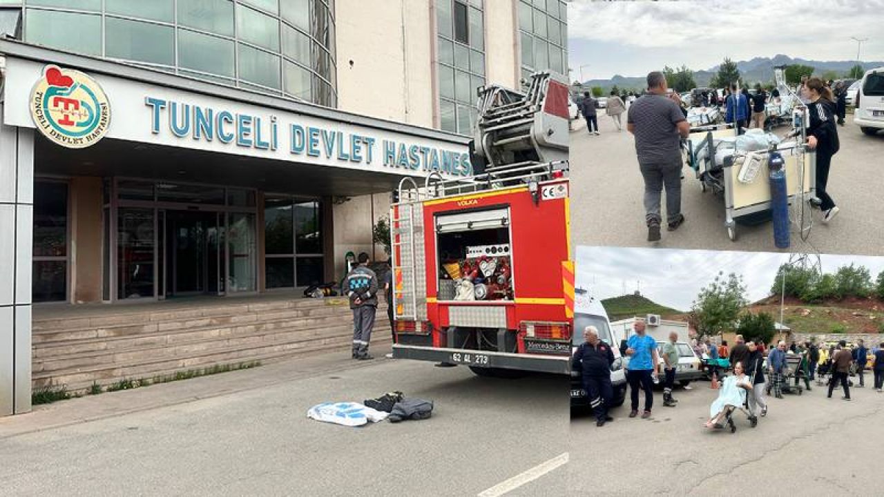Tunceli devlet hastanesi'nde yangın: Hastalar tahliye edildi
