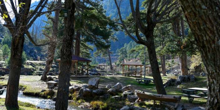 Başpınar Tabiat Parkı huzur saçmaya devam ediyor