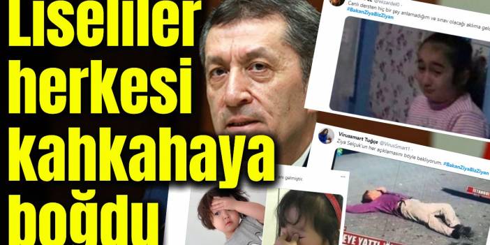 Yüz yüze eğitim açıklamasından sonra liseliler herkesi güldürdü
