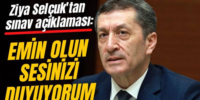 Ziya Selçuk öğrencilere seslendi: "Hazırlıklar tamam!"
