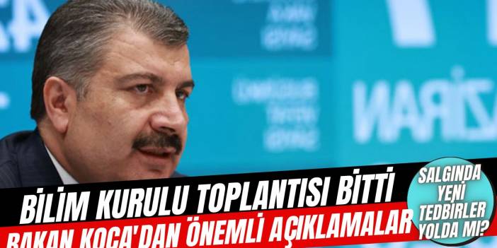 Fahrettin Koca'dan tedbirler konusunda kritik açıklama!
