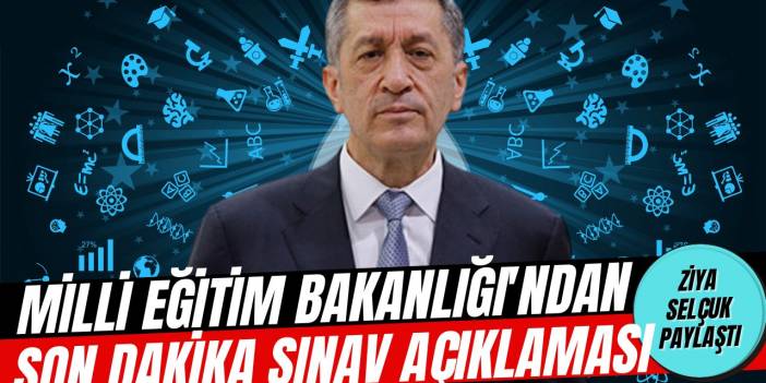Milli Eğitim Bakanlığı yüz yüze sınavlara dair son düzenlemeyi açıkladı
