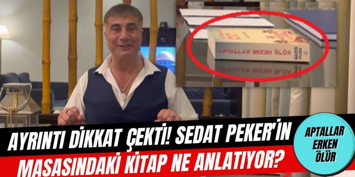 Sedat Peker'in masasındaki kitap ayrıntısı! "Aptallar Erken Ölür" kitabının konusu nedir?