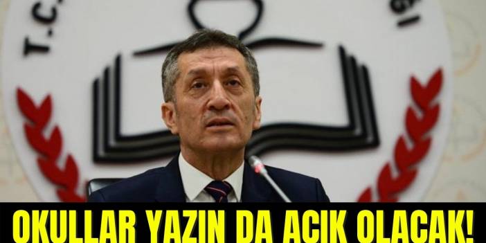 Son Dakika: Milli Eğitim Bakanı Ziya Selçuk'tan flaş yüz yüze eğitim açıklaması: Okullar yazın da açık olacak!
