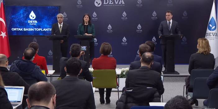 HDP ile DEVA Partisi'nden ortak açıklama: Çoklu kriz ortamından geçiyoruz