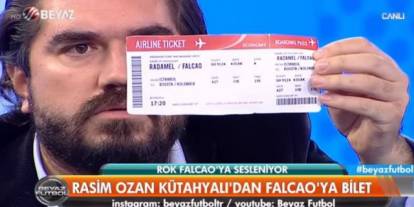 Beyaz Tv futbol yorumcusu Rasim Ozan Kütahyalı'dan, Falcao'ya sert sözler
