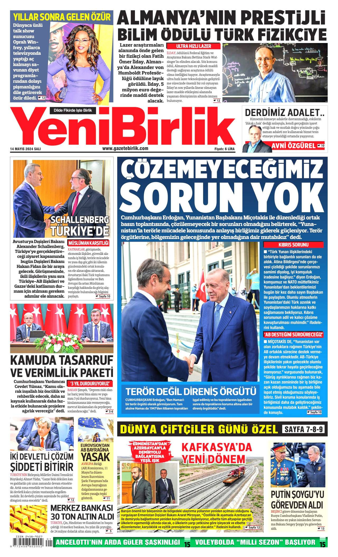 Yeni Birlik Newspaper