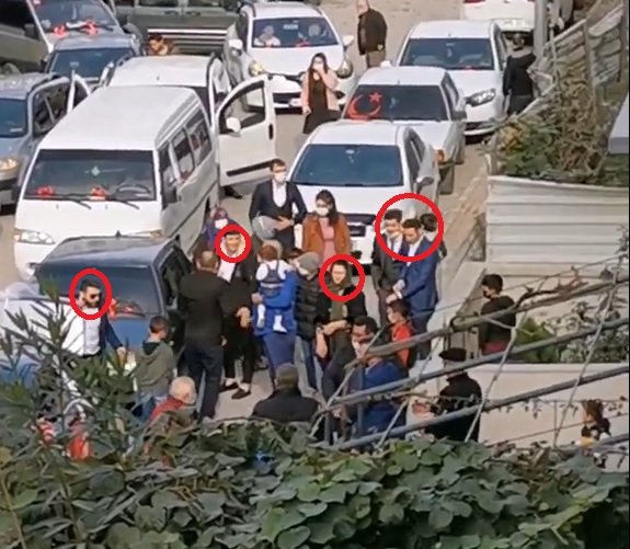 Bursa'da büyük sorumsuzluk! Salgına rağmen davullu zurnalı gelin alma eğlencesi